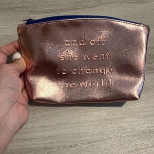 Brand New Rose Gold Make Up Bag